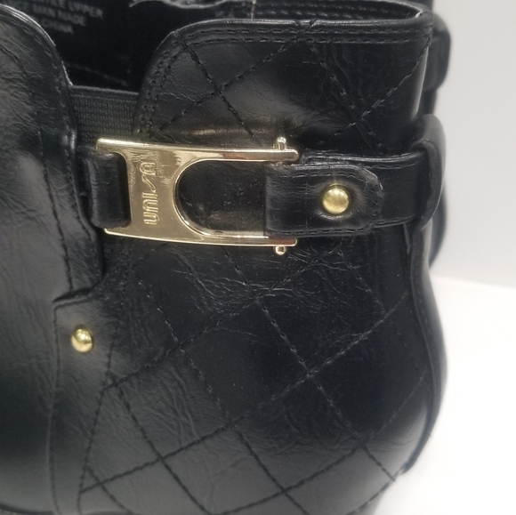 Unisa Unpalize3-T Black Faux Leather Ankle Boots Women  Sz 9 - Picture 7 of 12